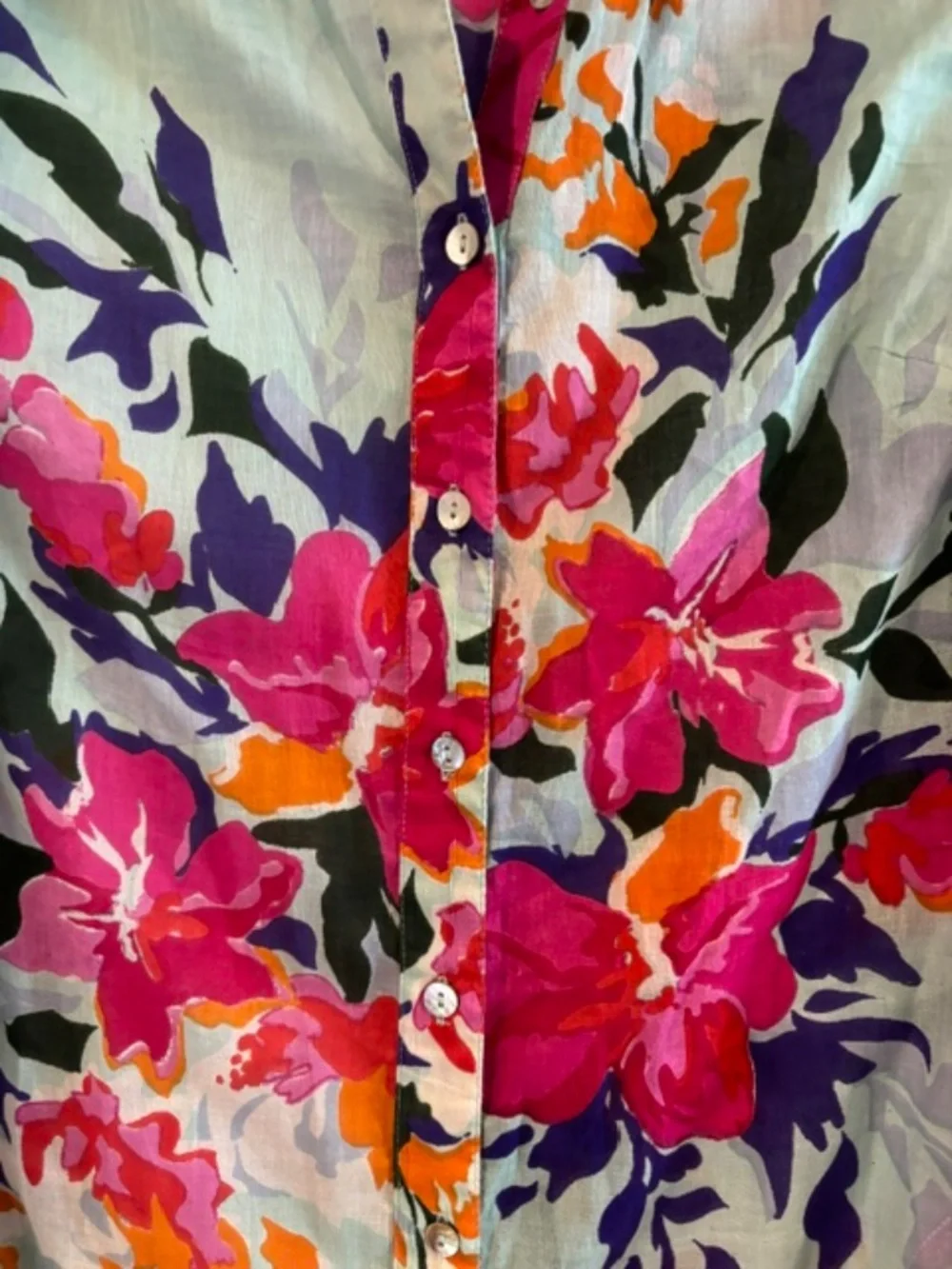 Soft Surroundings flowered shirt- SZ S